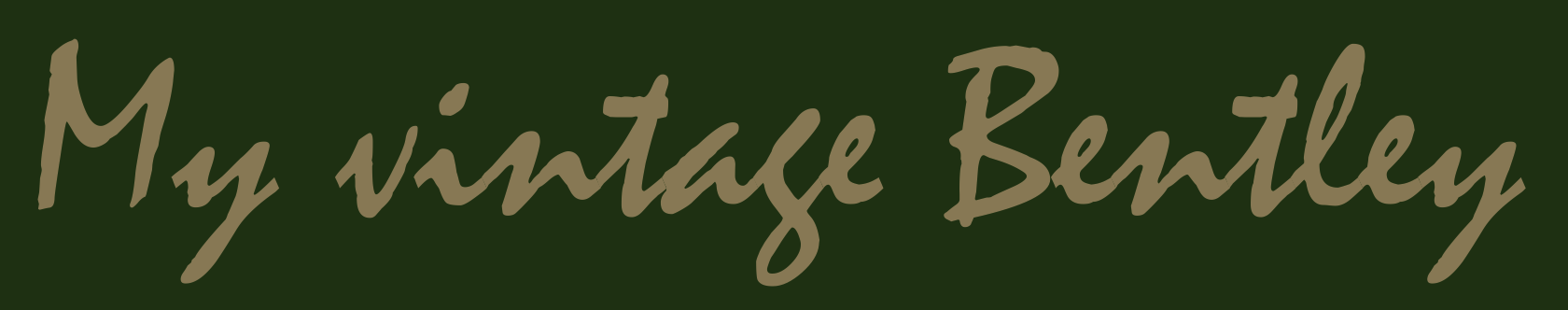 Logo My Vintage Bentley